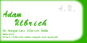 adam ulbrich business card